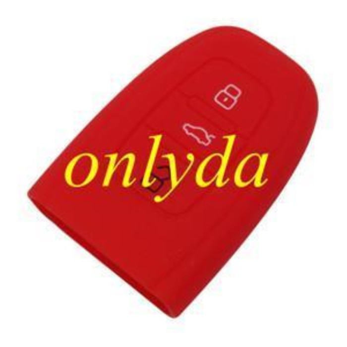 Audi 3 button silicon case (Black,Blue ,Red. Please choose the color)
