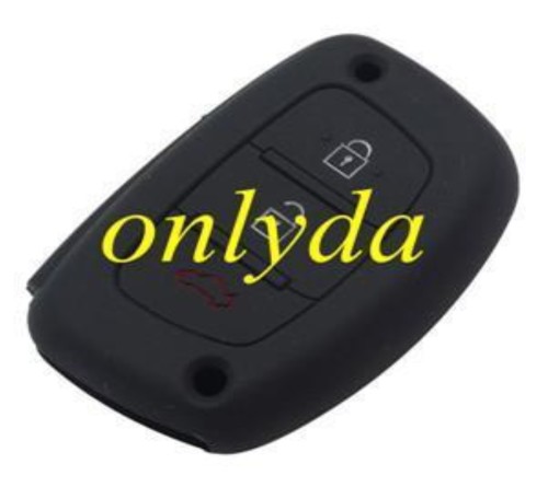 Hyundai 2+1 button silicon case (Black,Blue ,Red. Please choose the color)