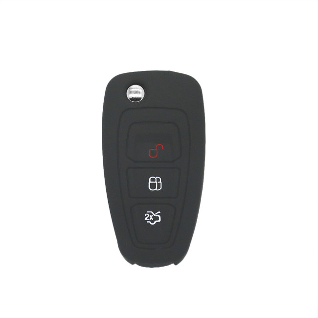 Ford 3 button silicon case (Black,Blue ,Red. Please choose the color)