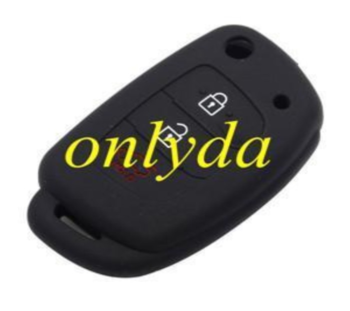 Hyundai 2+1 button silicon case (Black,Blue ,Red. Please choose the color)