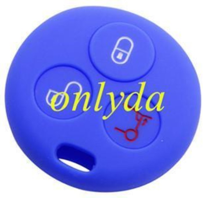 Benz Smart 3  button silicon case (Black,Blue ,Red. Please choose the color)