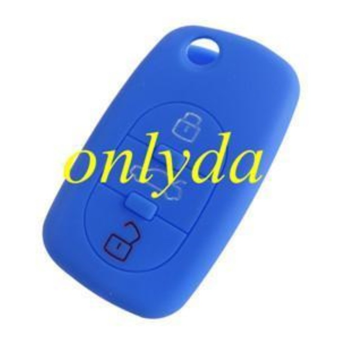 Audi 3 button silicon case (Black,Blue ,Red, Please choose the color)