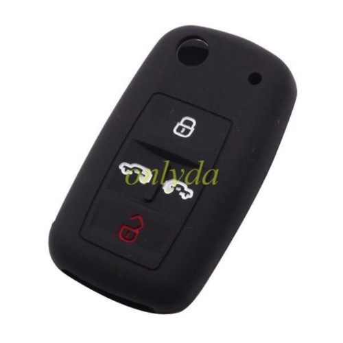 VW 3 button silicon case (Black,Blue ,Red. Please choose the color)