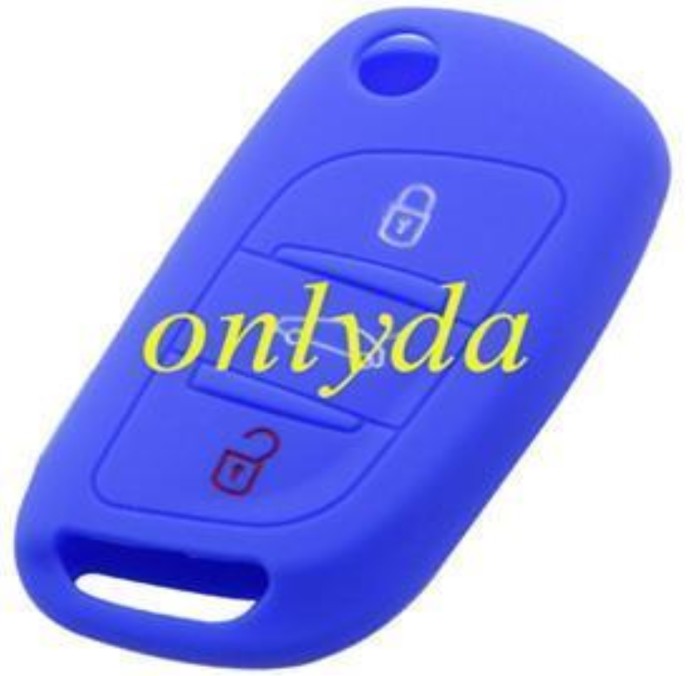 Peugeot, Citroen 3 button silicon case (Black,Blue ,Red. Please choose the color)