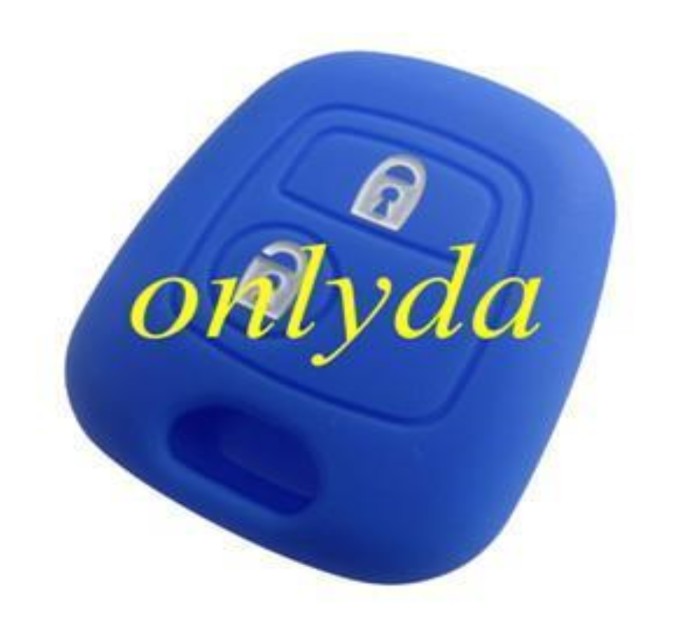 Peugeot, Citroen 2 button silicon case (Black,Blue ,Red. Please choose the color)
