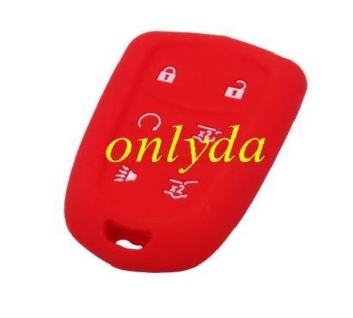 For Cadillac 6 button silicon case