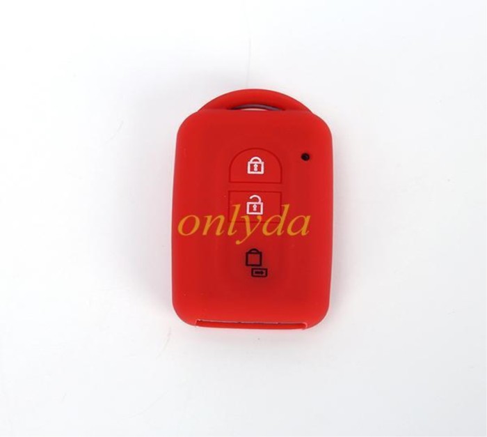 For Nissan 3+1 button silicon case (black,blue ,red. Please choose the color)