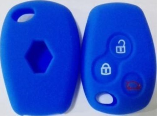 Renault 3 button silicon case with logo place (Black,Blue ,Red. Please choose the color) with logo type