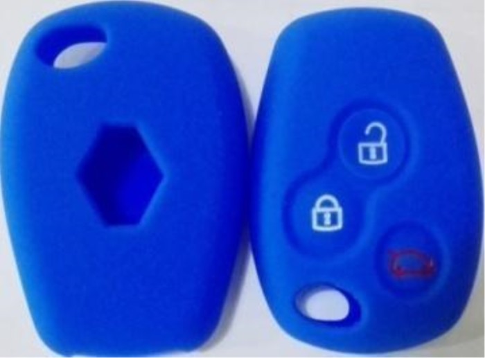 Renault 3 button silicon case with logo place (Black,Blue ,Red. Please choose the color) with logo type