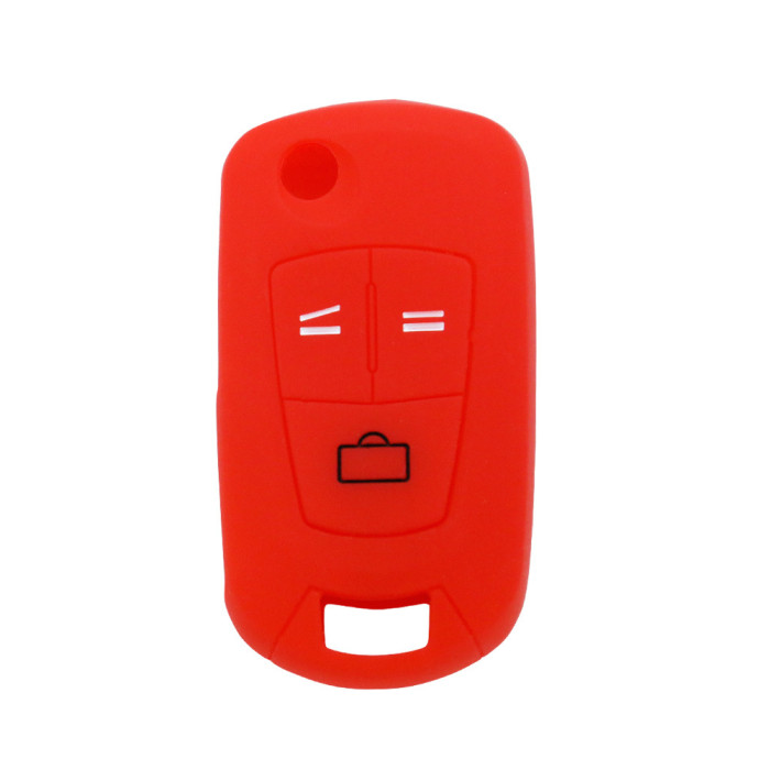 Opel 3 button silicon case (Black,Blue ,Red. Please choose the color)