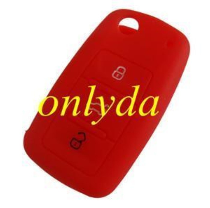 VW 3 button silicon case (Black,Blue ,Red. Please choose the color)