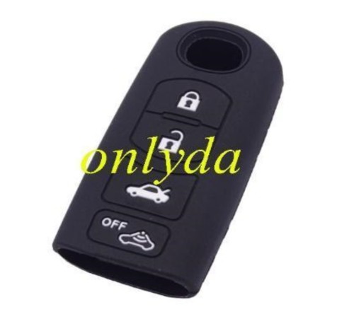 Mazda 4 button  silicon case (Black,Blue ,Red. Please choose the color)