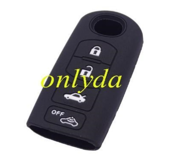 Mazda 4 button  silicon case (Black,Blue ,Red. Please choose the color)
