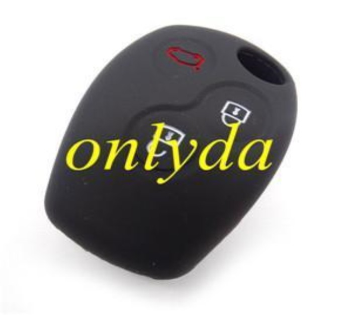 Renault 3 button silicon case with logo place (Black,Blue ,Red. Please choose the color) with logo type