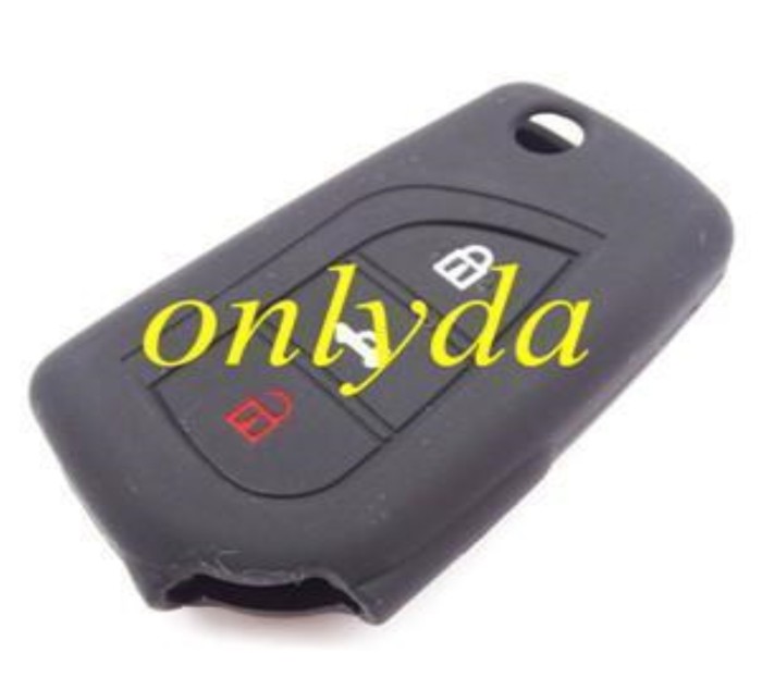 Toyota 2+1 button silicon case (Black,Blue ,Red. Please choose the color)