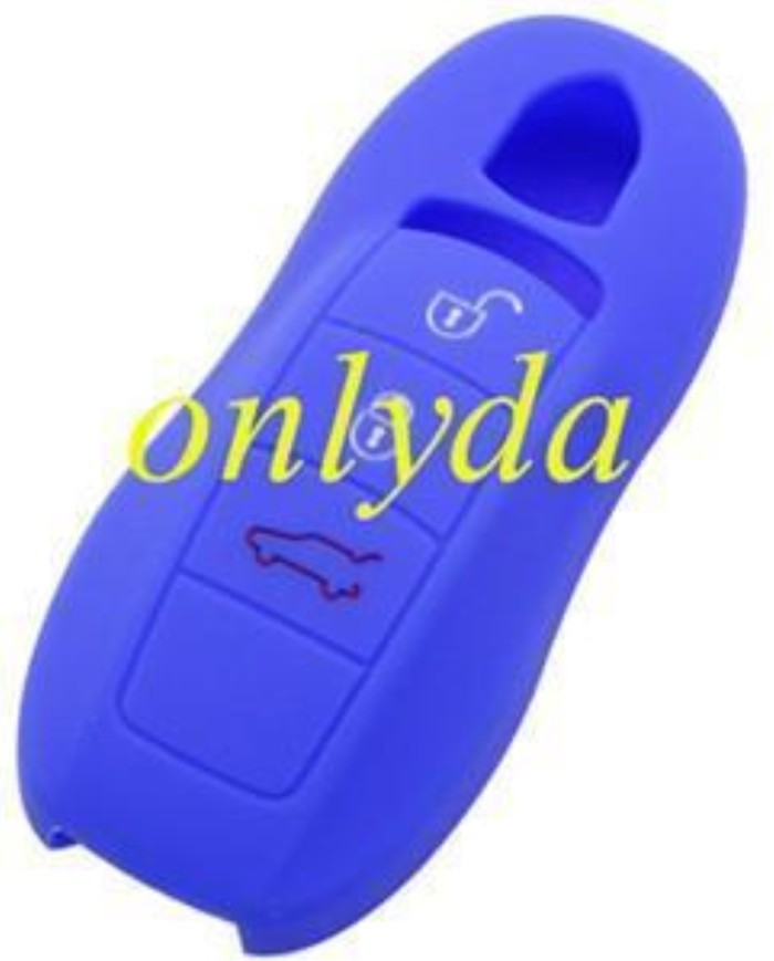 Porsche 3 button silicon case (Black,Blue ,Red. Please choose the color)