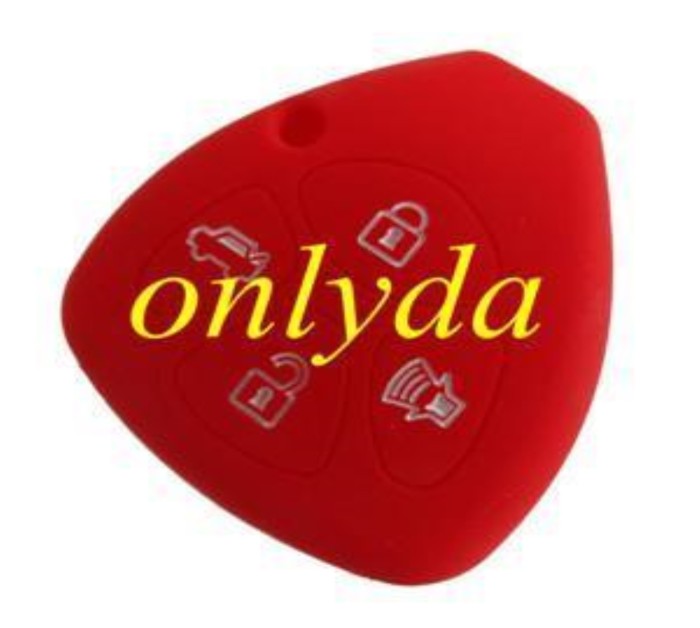 Toyota 3+1 button silicon case (Black,Blue ,Red. Please choose the color)
