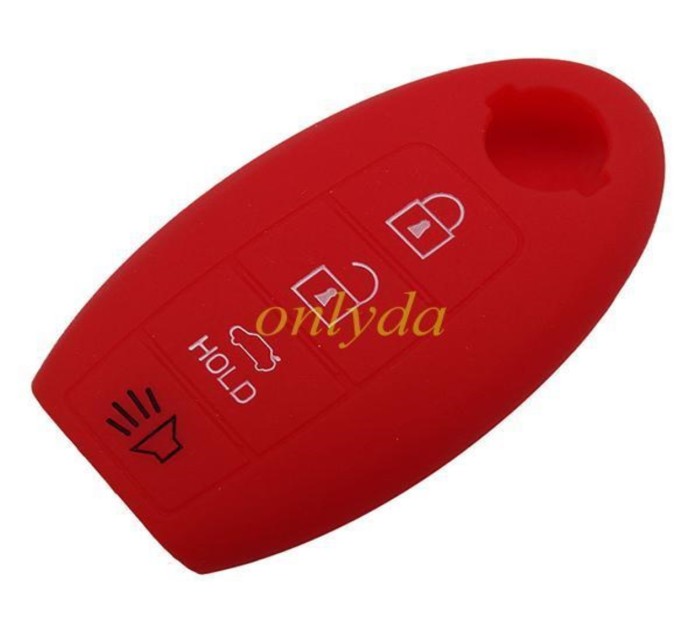 For Nissan 3+1 button silicon case (black,blue ,red. Please choose the color)