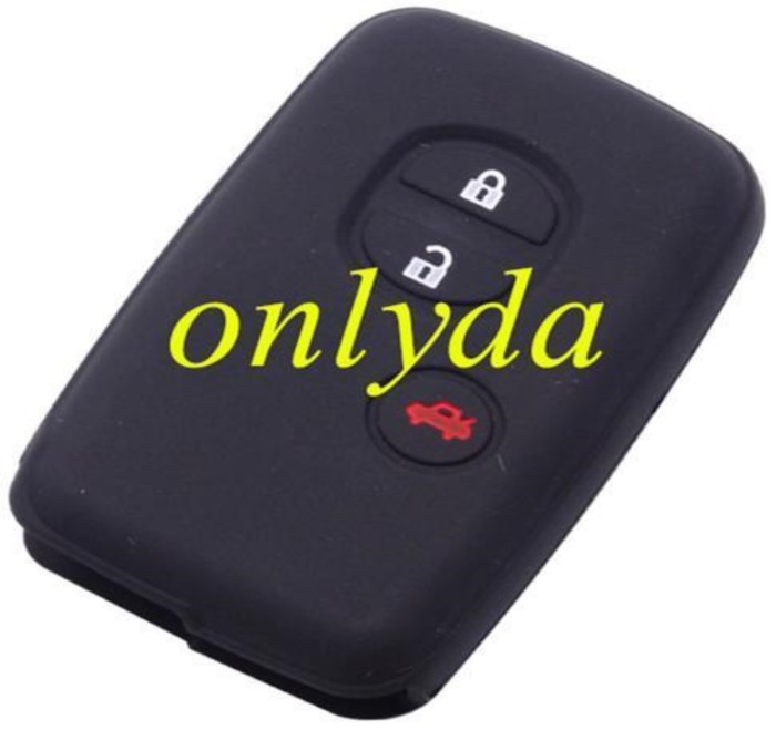 Toyota 3 button silicon case (Black,Blue ,Red. Please choose the color)