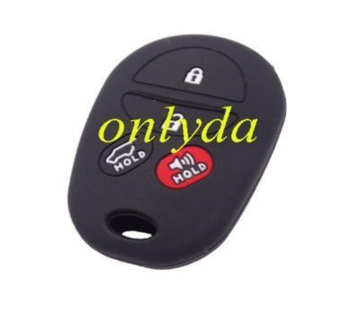 Toyota 3+1 button silicon case (Black,Blue ,Red. Please choose the color)