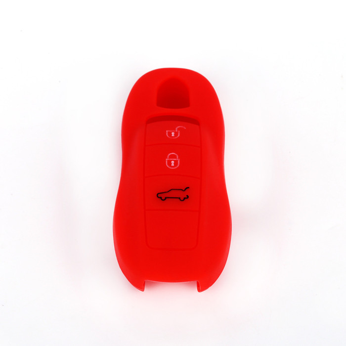 Porsche 3 button silicon case (Black,Blue ,Red. Please choose the color)