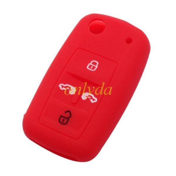 VW 3 button silicon case (Black,Blue ,Red. Please choose the color)