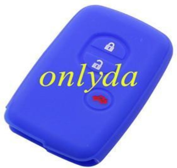 Toyota 3 button silicon case (Black,Blue ,Red. Please choose the color)