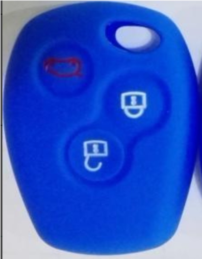 For Renault 3 button silicon case without logo place (black,blue ,red. Please choose the color) no logo type