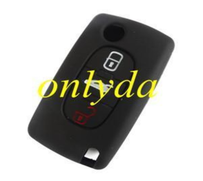 Peugeot 3 button silicon case (Black,Blue ,Red. Please choose the color)