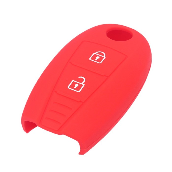 For Suzuki 2 button silicon case (black）