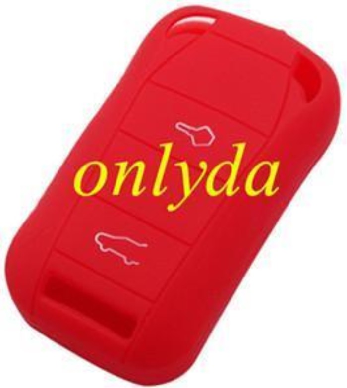 Porsche 2 button silicon case (Black,Blue ,Red. Please choose the color)