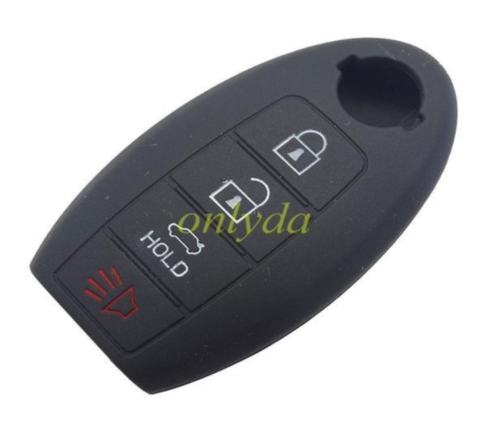 For Nissan 3+1 button silicon case (black,blue ,red. Please choose the color)
