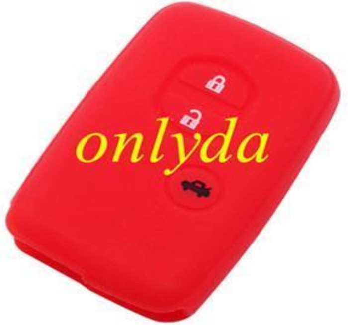 Toyota 3 button silicon case (Black,Blue ,Red. Please choose the color)