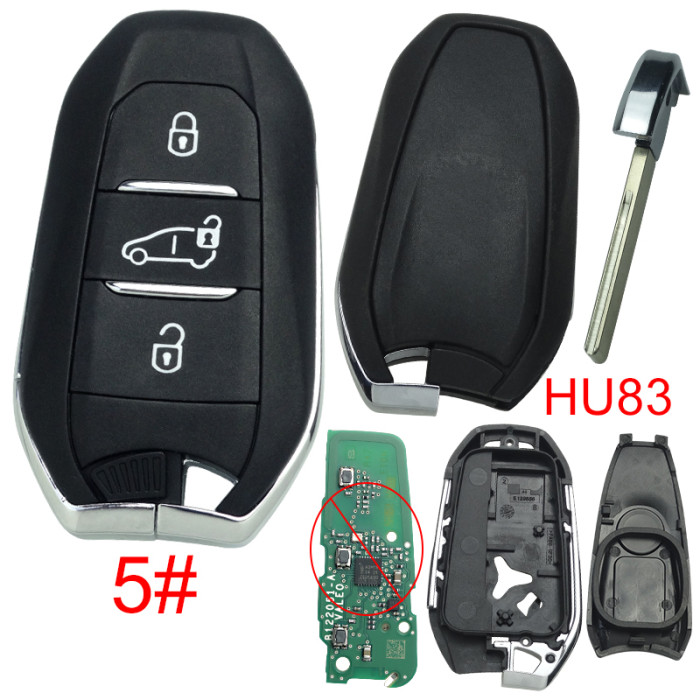 For Opel remote key shell without badge, blade HU83. Pls choose the button type