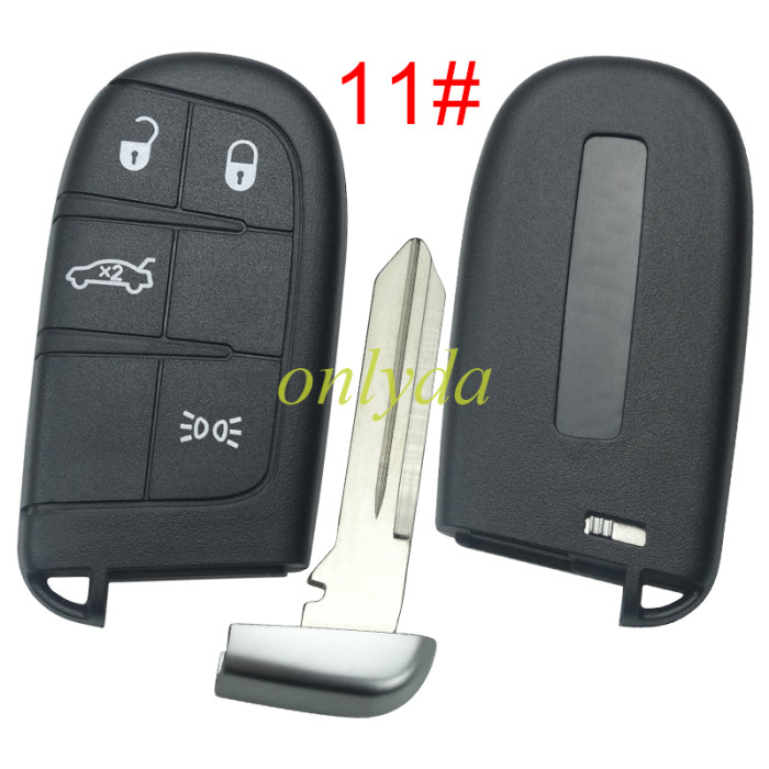 For Chrysler  remote key shell with blade CY24 ,the key pad can't remove ，with logo place, pls choose button