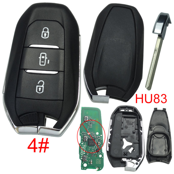 For Opel remote key shell without badge, blade HU83. Pls choose the button type