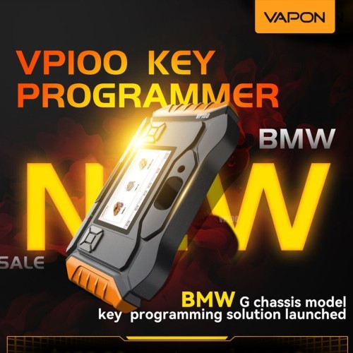 2025 VAPON VP100 Key Programmer  for BMW Support 2015-2021 BMW G Chassis Model Key Adding, No Annual Fee , No  Need Token