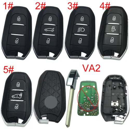 For Citroen remote key shell with DS badge, blade VA2. Pls choose the button type