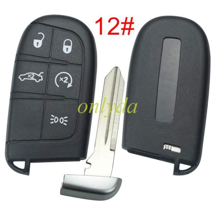 For Chrysler  remote key shell with blade CY24 ,the key pad can't remove ，with logo place, pls choose button