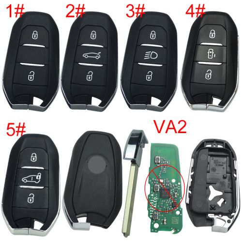 For Opel remote key shell with original badge, pls choose the button and blade