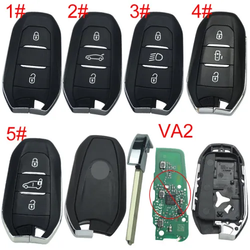 For Opel remote key shell with original badge, pls choose the button and blade