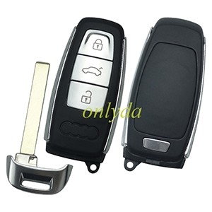For Audi 3 button remote key blank with badge