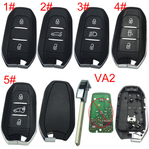 For Citroen remote key shell without badge, blade HU83. Pls choose the button type