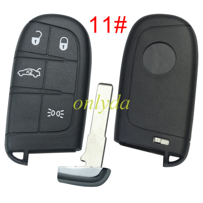 For Fiat  remtoe key blank round badge , pls choose button
