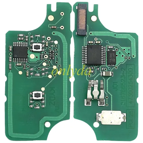 Copy KYDZ Brand Citroen/Peugeot CE0536 2 Button Flip  Remote Key  ASK model  with VA2 and HU83 blade , please choose the key shell ， with 46 chip