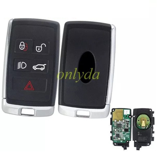 original Keyless for Landrover freelander  4+1 button remote with 434MHZ with  HITAG-PRO(ID49) chip       LEARF OBU4LT 09202020 LEAR:5AVC11G 08     JLR:JK52-15K601-DH    KCC:MSIP-AAA-BBB-CCCCCCCCCC       MODEL:PEPSFOB          CMIT ID:2018DJ0624