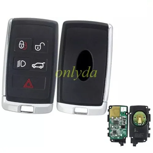 original Keyless for Landrover freelander  4+1 button remote with 434MHZ with  HITAG-PRO(ID49) chip       LEARF OBU4LT 09202020 LEAR:5AVC11G 08     JLR:JK52-15K601-DH    KCC:MSIP-AAA-BBB-CCCCCCCCCC       MODEL:PEPSFOB          CMIT ID:2018DJ0624