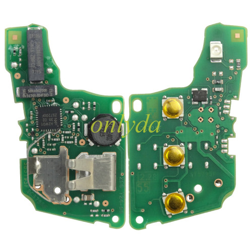Only PCB VW original Keyless 3 button remote key 434mhz   with 2G6 959 752D  with  MQB49/5C/NCP21A2W chip CMIIT ID 2016dj3959  with 434mhz