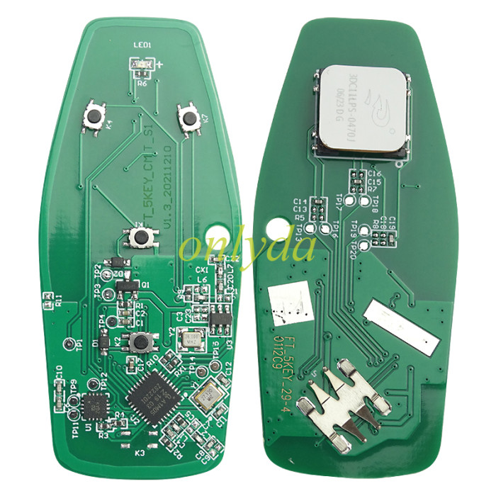 For KYDZ Brand Ford Aftermarket remote key with 434mhzHITAG PRO Keyless, pls choose button