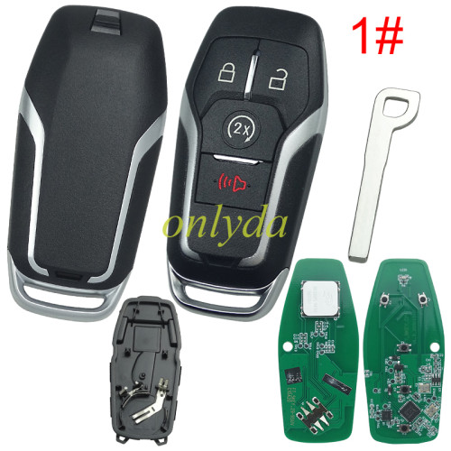 KYDZ Brand Ford Aftermarket remote key with 902mhz HITAG PRO/ 49chip/ NCF2951F Keyless FCC.M3N-A2C31243300  HU101, pls choose button